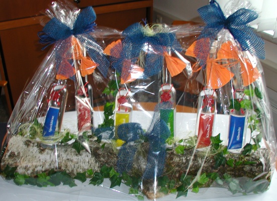 Geschenk Schnapsflaschen in Birke