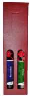 Schnapsflasche mit roter Verpackung Geschenk